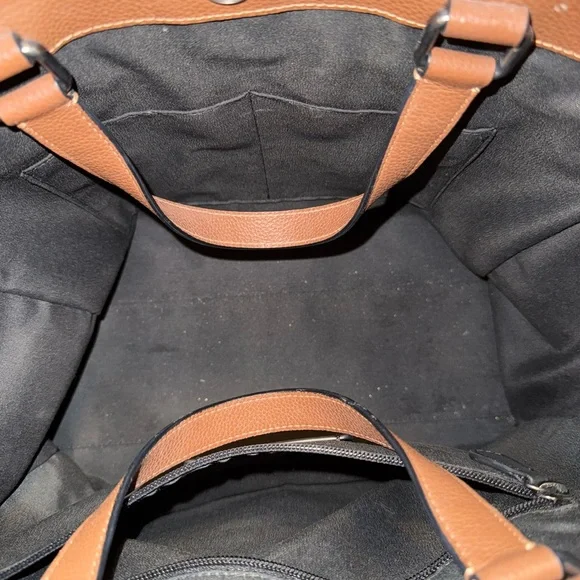 Coach Brown Pebbled Leather Tote - Picture 5 of 7